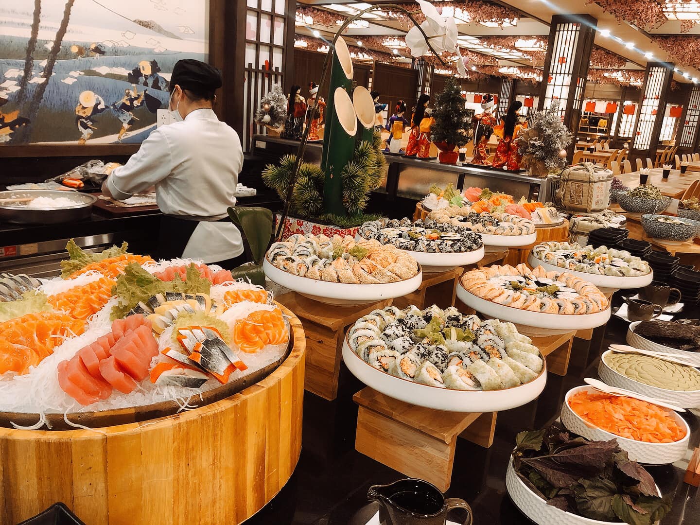 Ẩm thực Buffet Onsen Quang Hanh Quảng Ninh